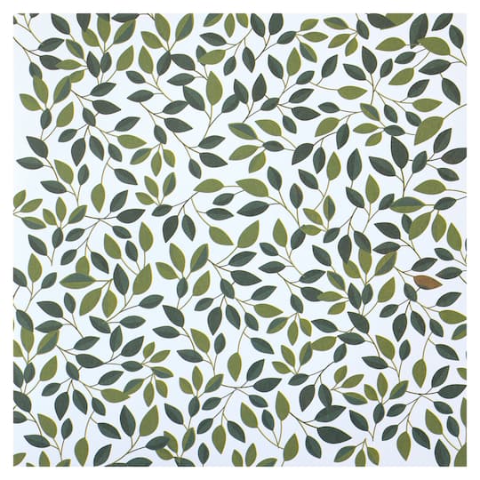 Green Leaf Vines Cardstock Paper by Recollections&#x2122;, 12&#x22; x 12&#x22;